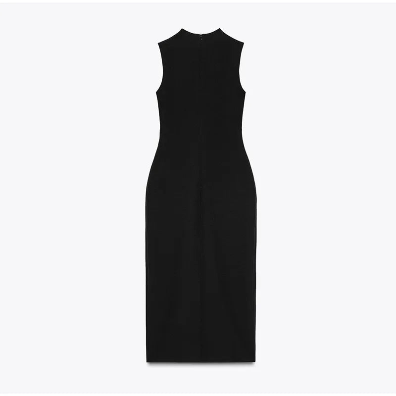 Robe noire slim élégante et chic